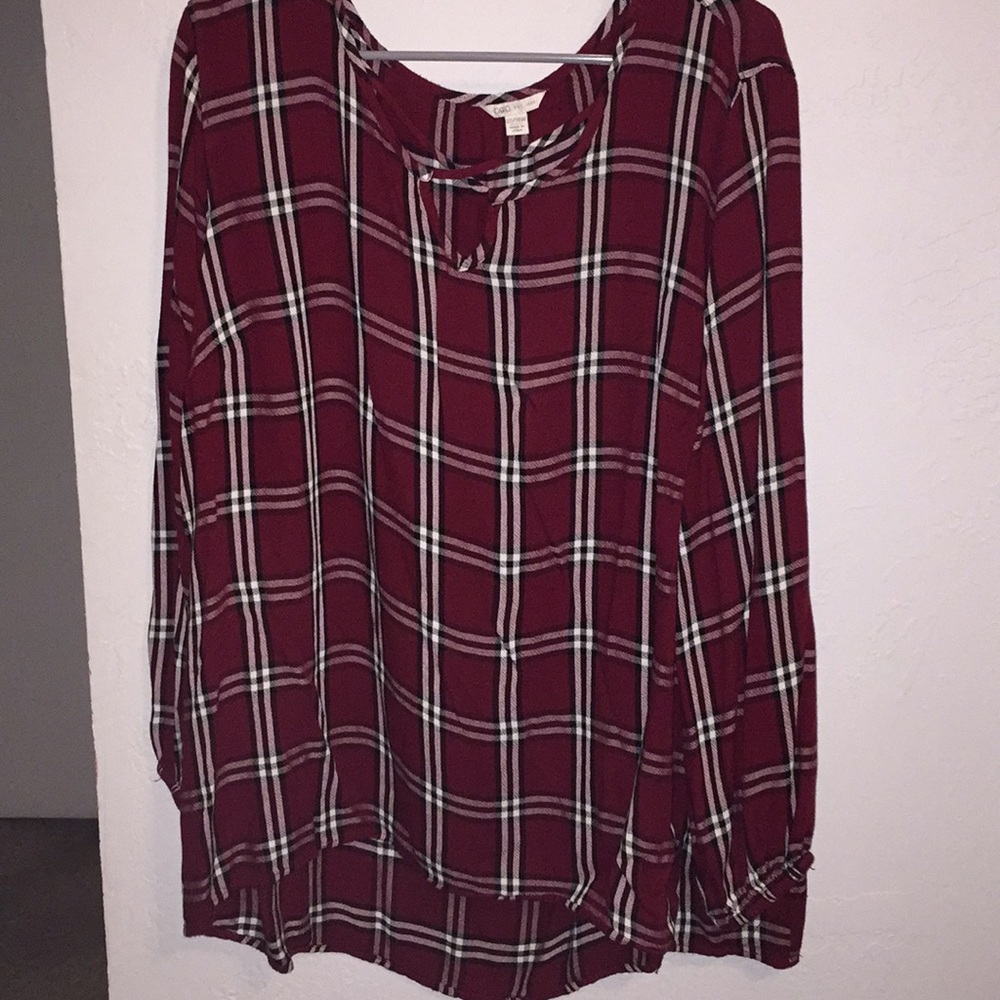Plaid blouse from Catos